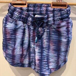 ATHLETA Girl Running Athletic Shorts Purple Tie Dye | Size 7 Girls